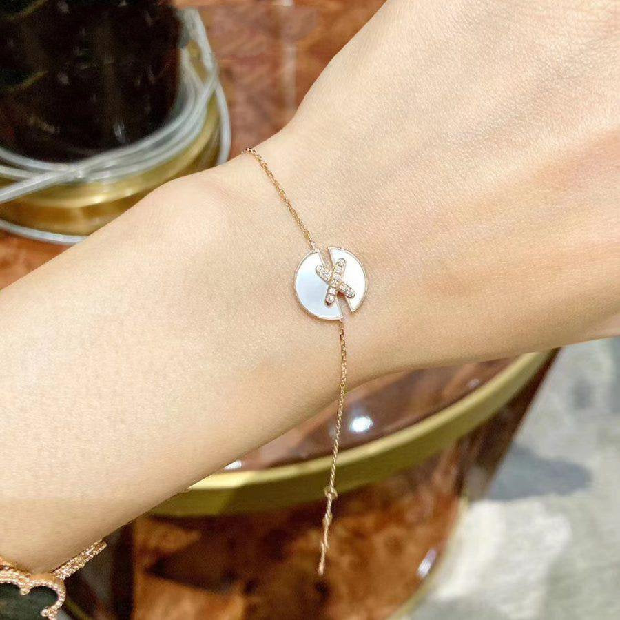 [Baslove]JEUX DE BRACELET MOP ROSA GOLD DIAMANTEN
