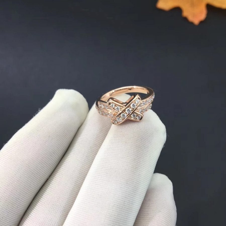 [Baslove]JEUX DE RING ROSA GOLD DIAMOND