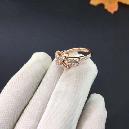 [Baslove]JEUX DE RING ROSA GOLD DIAMOND