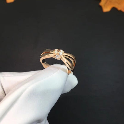 [Baslove]LIENS RING ROSGOLD DIAMANT