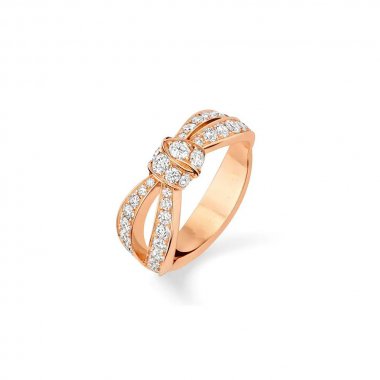 [Baslove]LIENS ROSÉGOLD-DIAMANTRING