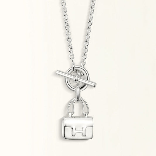 [Baslove] POP ​​H ANHÄNGER SILBER HALSKETTE