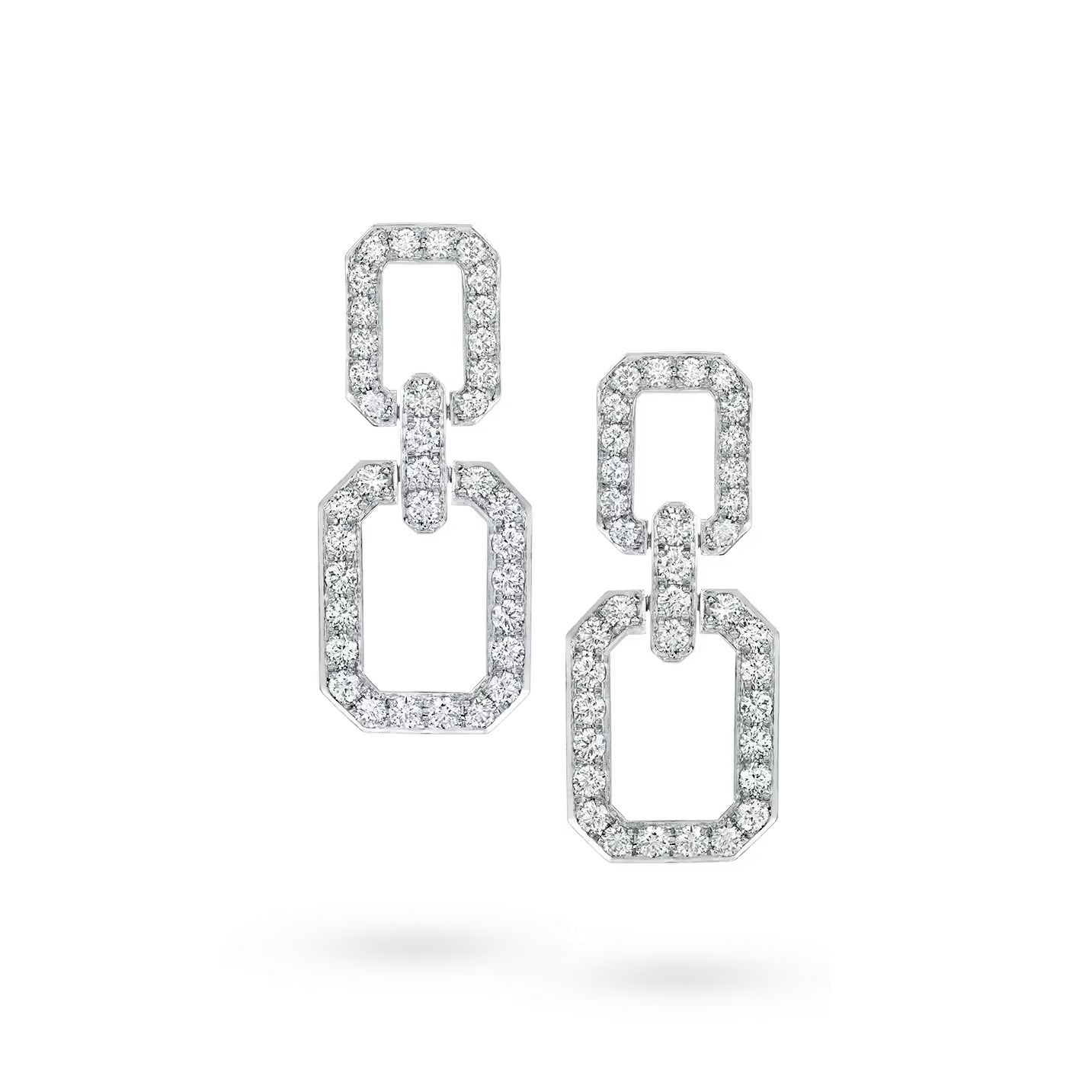 [Baslove]LINKS MITTLERE OHRRINGE DIAMANT