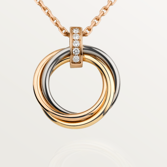 [Baslove]TRINITY HALSKETTE GOLD DIAMANTEN