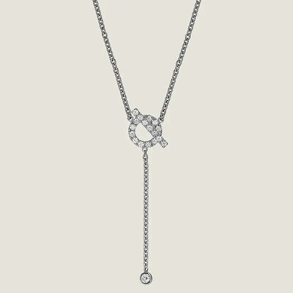 [Baslove]FINESSE SILBER DIAMANT HALSKETTE