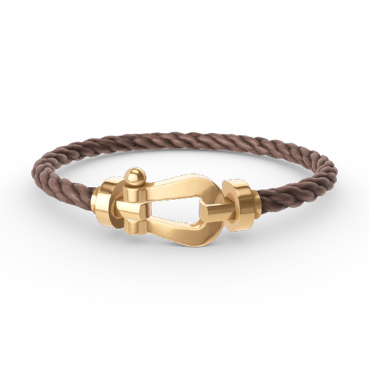 [Baslove]FORCE GROSSES HUFEISENARMBAND OHNE DIAMANT GOLD
