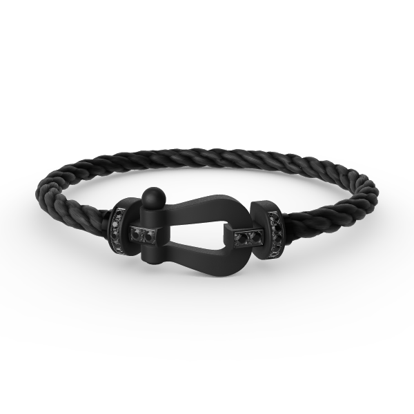 [Baslove]FORCE GROSSE REIHE HUFEISEN SCHWARZES SAMURAI-ARMBAND