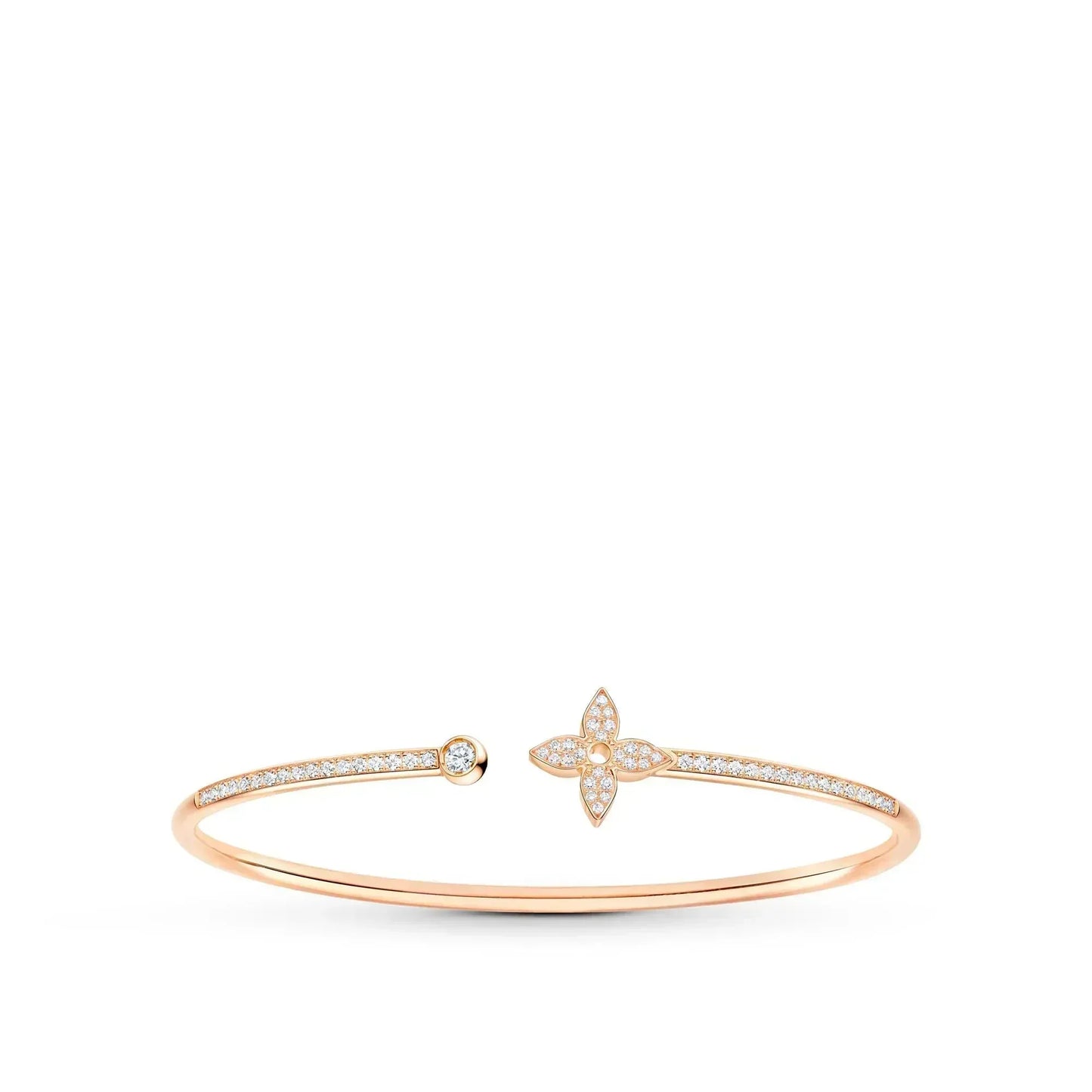 [Baslove]LV IDYLLE OFFENES ARMBAND AUS ROSGOLD MIT DIAMANTEN