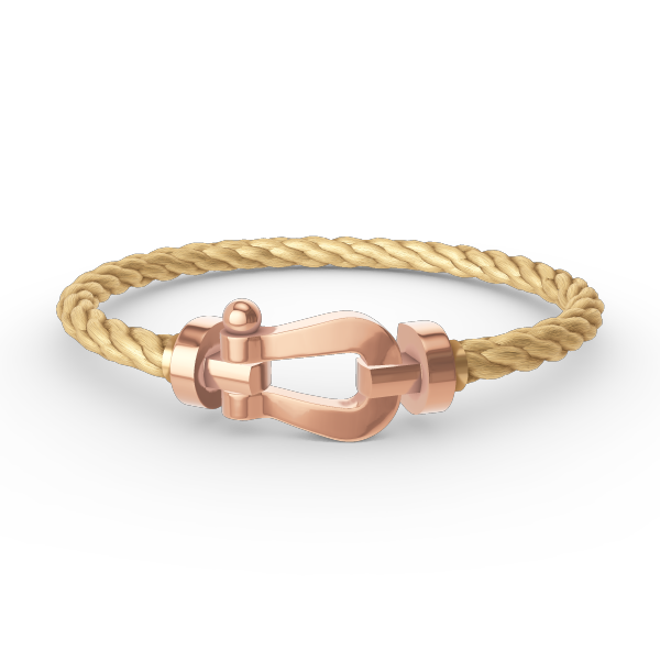 [Baslove]FORCE GROSSES HUFEISENARMBAND OHNE DIAMANT ROSÉGOLD