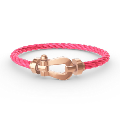[Baslove]FORCE GROSSES HUFEISENARMBAND OHNE DIAMANT ROSÉGOLD
