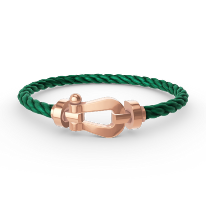 [Baslove]FORCE GROSSES HUFEISENARMBAND OHNE DIAMANT ROSÉGOLD