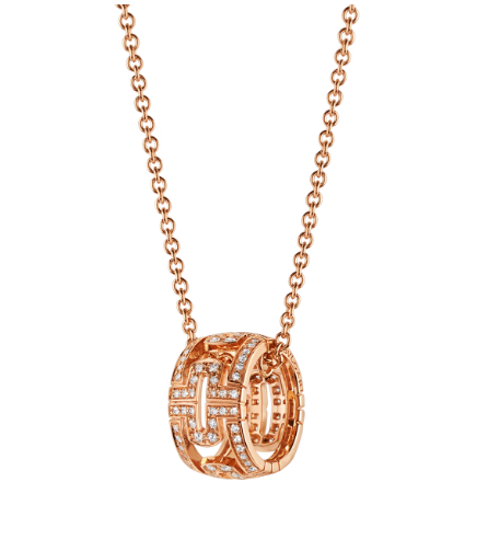 [Baslove] PARENTESI HALSKETTE ROSGOLD DIAMANT