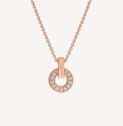 [Baslove]GARI HALSKETTE ROSGOLD DIAMANT