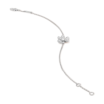 [Violet JW]FRIVOLE SILVER FLOWER DIAMOND BRACELET