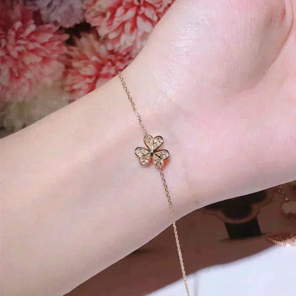 [Baslove]FRIVOLE GOLD BLUMEN DIAMANT ARMBAND