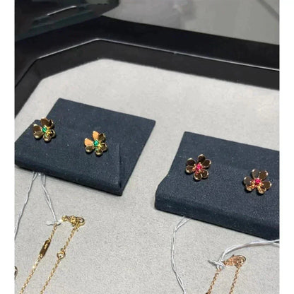 [Violet JW]FRIVOLE  FLOWER PINK EARRINGS