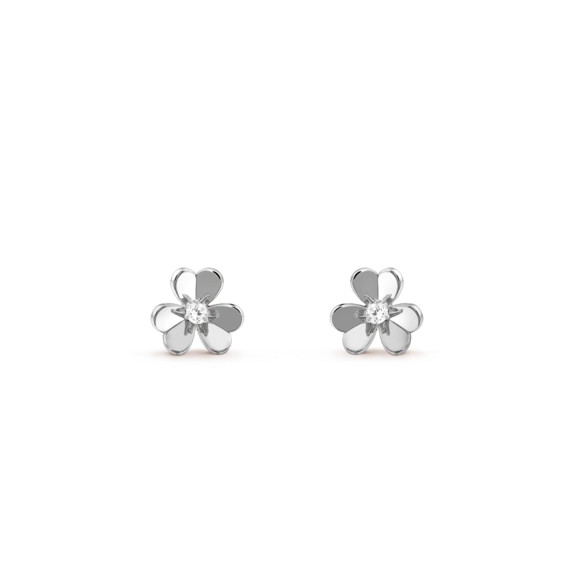 [Violet JW]FRIVOLE MINI SILVER FLOWER EARRINGS