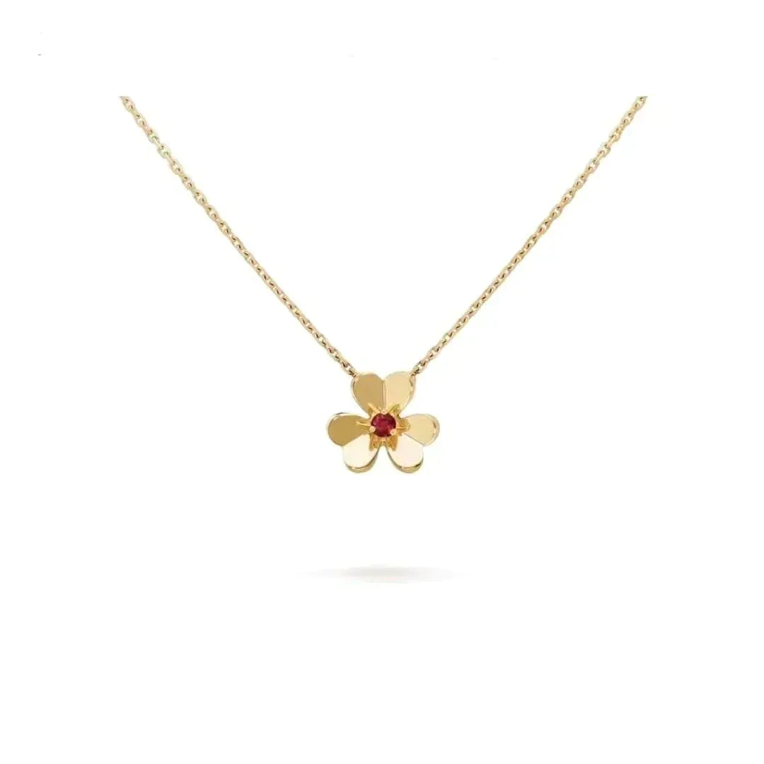 [Baslove]FRIVOLE GOLDENE BLUMENHALSKETTE