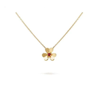 [Baslove]FRIVOLE GOLDENE BLUMENHALSKETTE