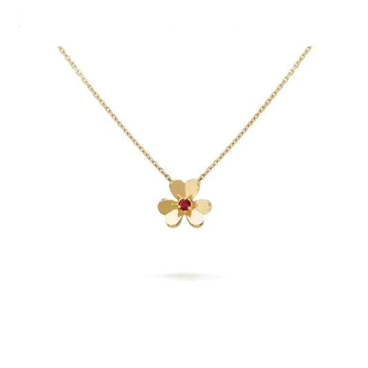 [Baslove]FRIVOLE GOLDENE BLUMENHALSKETTE