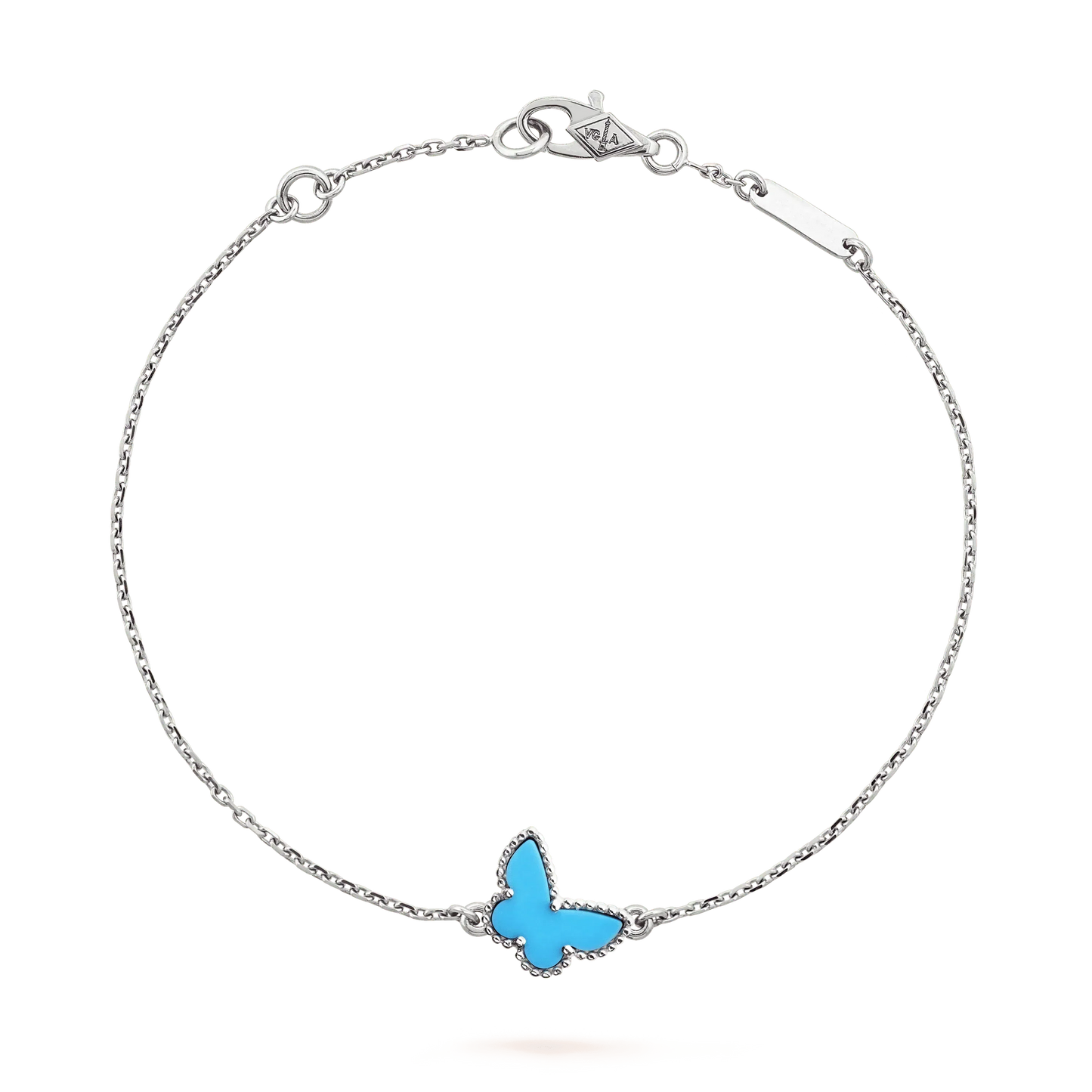 [Baslove] SCHMETTERLING TÜRKIS SCHMETTERLING ARMBAND SILBER