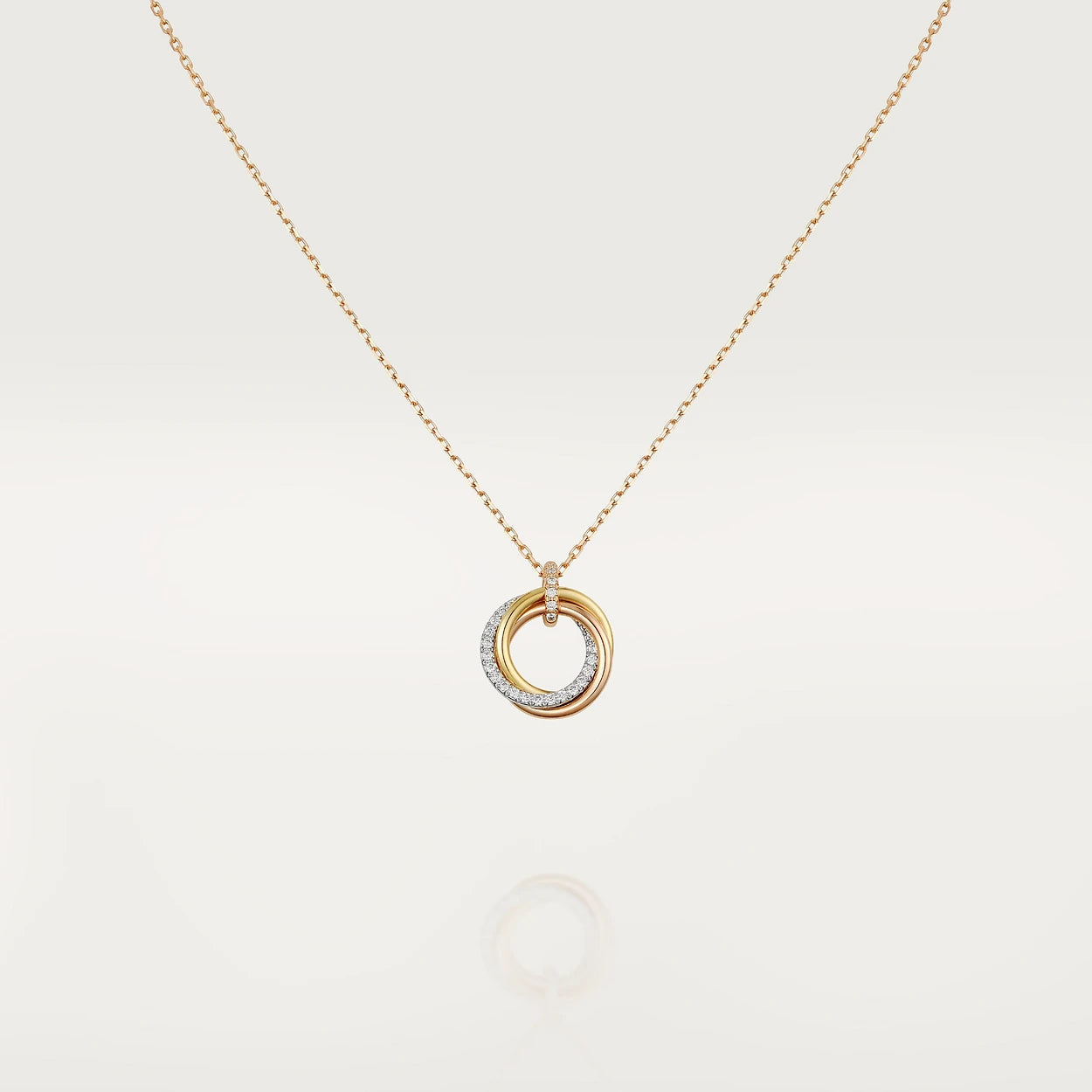 [Baslove]TRINITY HALSKETTE SILBER GOLD ROSGOLD DIAMANTEN 