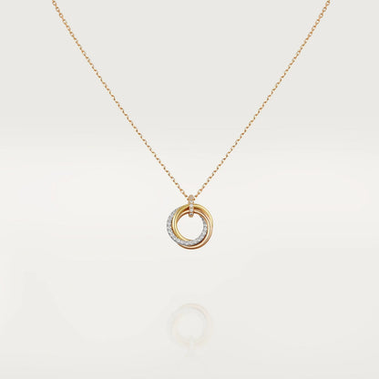 [Baslove]TRINITY HALSKETTE SILBER GOLD ROSGOLD DIAMANTEN 