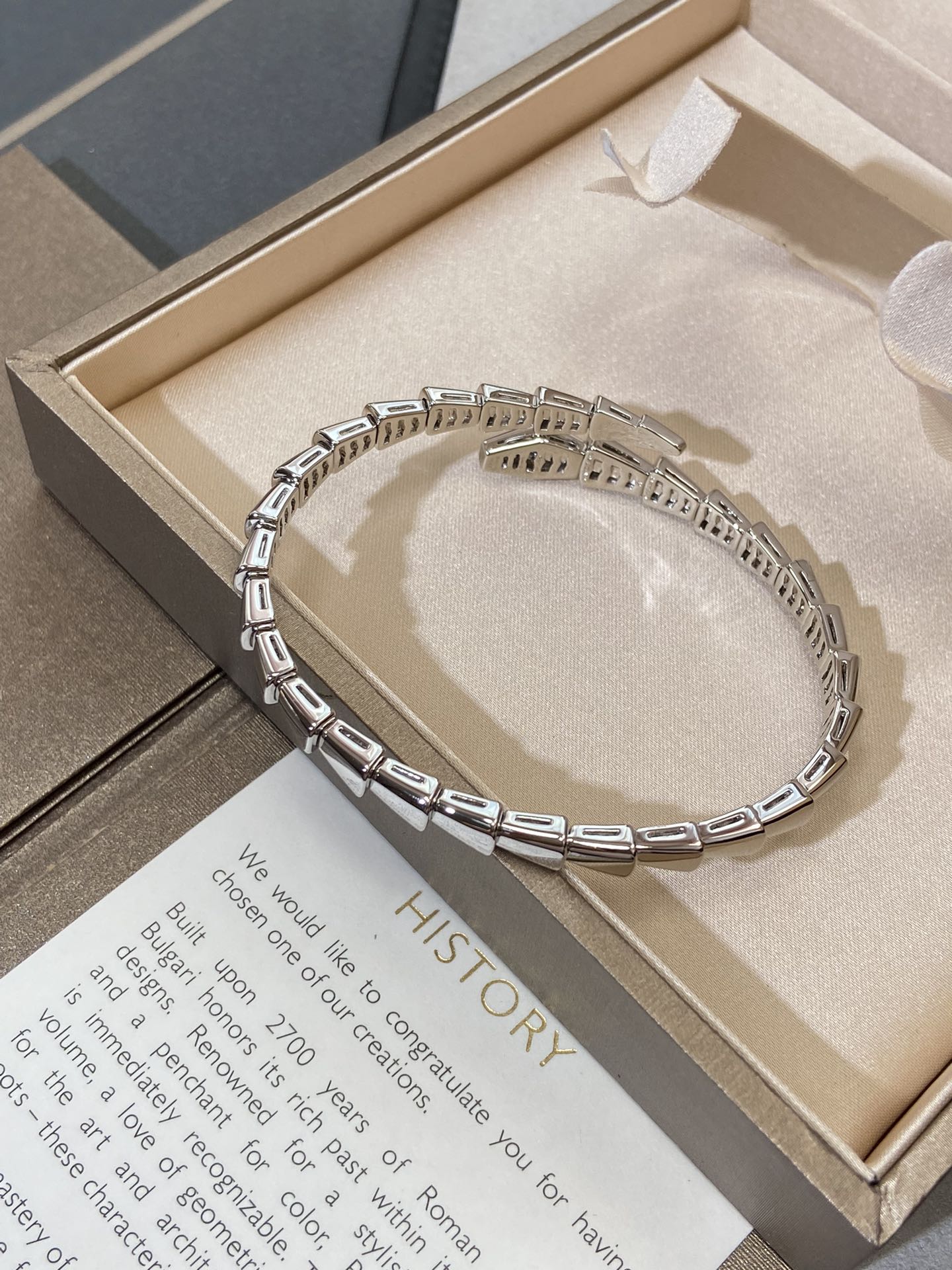 [Baslove]SERPENTI バイパー シルバーブレスレット