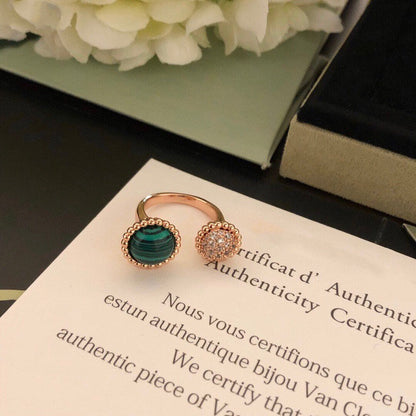 [Baslove] PERLEE COULEURS DIAMANT ROSÉGOLD ZWISCHEN DEN FINGERN RING