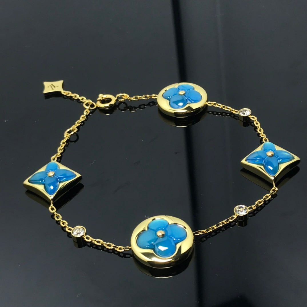 [Baslove]BLAUES ARMBAND MIT STERN- UND SONNENMOTIV 4