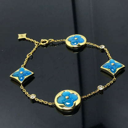 [Baslove]BLAUES ARMBAND MIT STERN- UND SONNENMOTIV 4