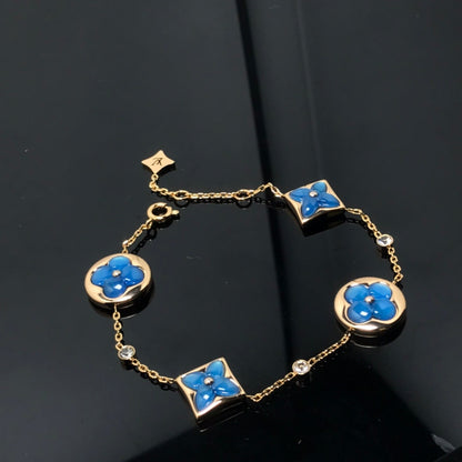 [Baslove]BLAUES ARMBAND MIT STERN- UND SONNENMOTIV 4