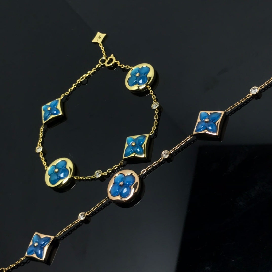 [Baslove]BLAUES ARMBAND MIT STERN- UND SONNENMOTIV 4