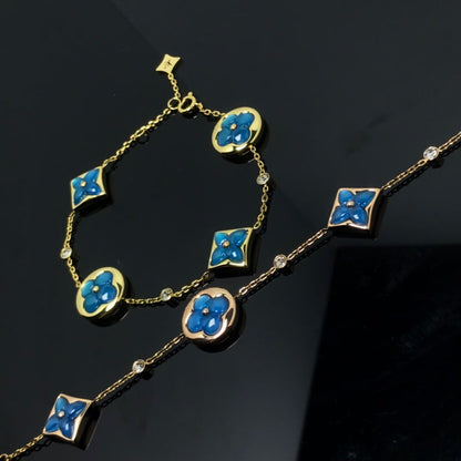 [Baslove]BLAUES ARMBAND MIT STERN- UND SONNENMOTIV 4