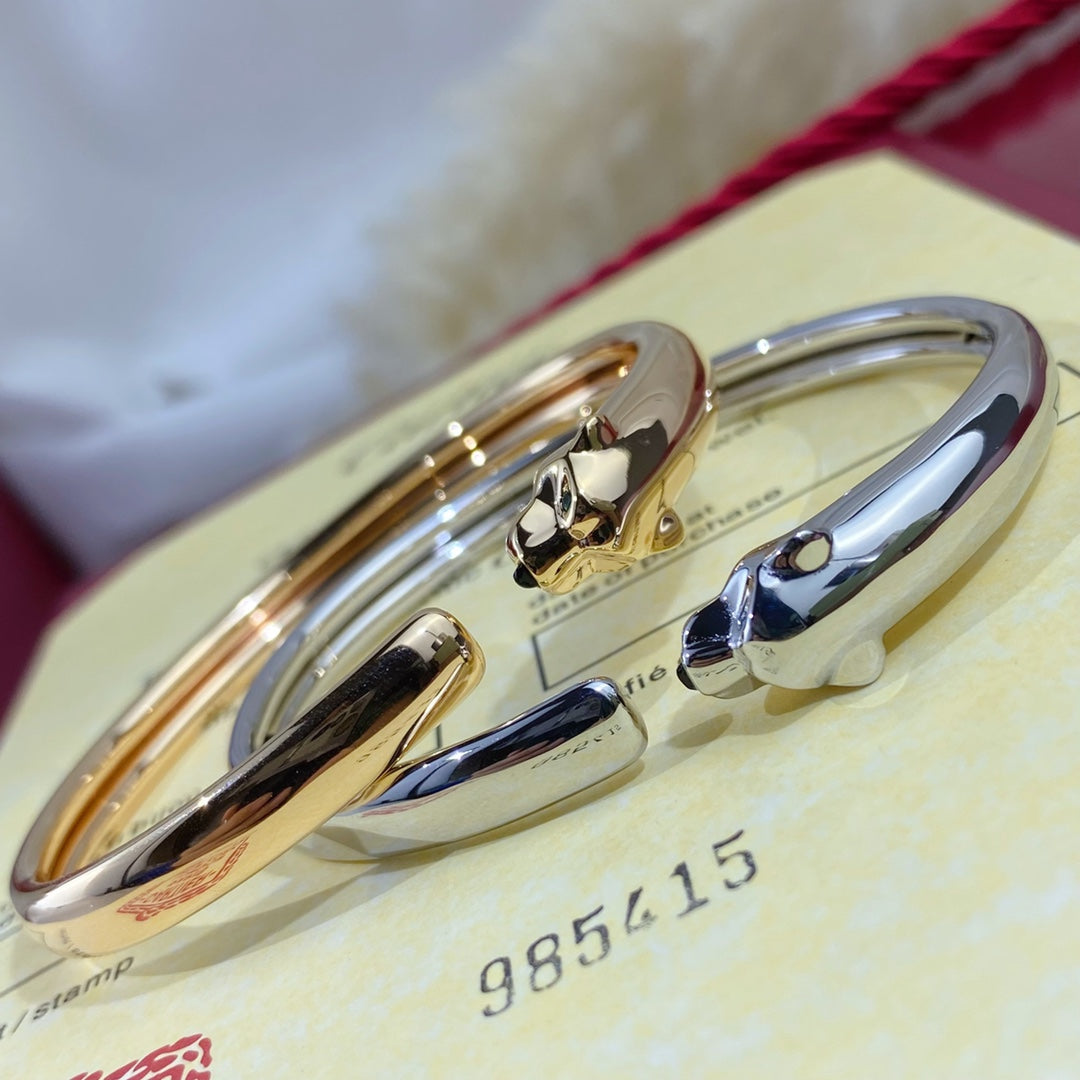 [Baslove] PANTHERE SILBER OFFENES ARMBAND