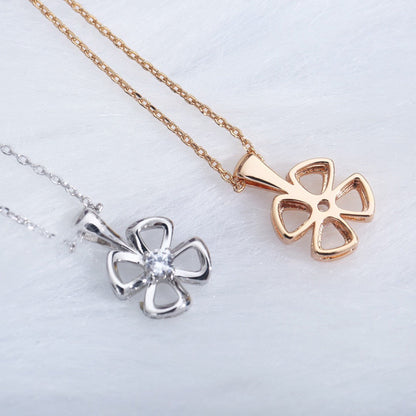 [Violet JW]FIOREVER NECKLACE DIAMOND CENTER