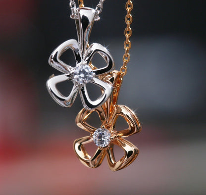 [Violet JW]FIOREVER NECKLACE DIAMOND CENTER