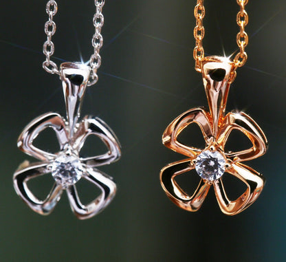 [Violet JW]FIOREVER NECKLACE DIAMOND CENTER