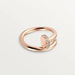 [Baslove]JUSTE リング 2.65MM ピンクゴールド ダイヤモンド
