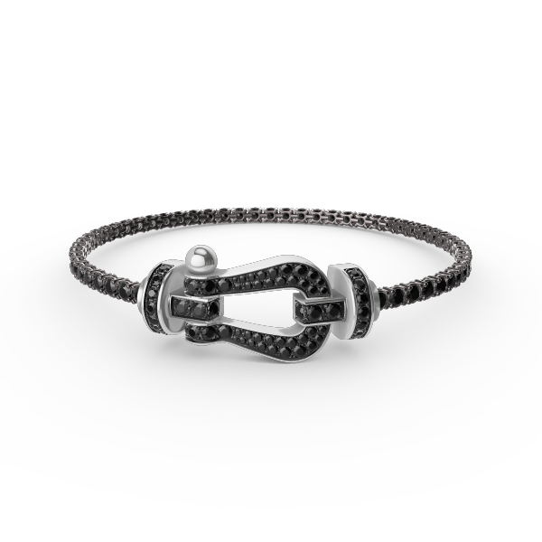 [Violet JW]FORCE  LARGE HORSESHOE FULL DIAMOND TENNIS BRACELET